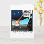 Funny BonVoyage Wenskaart Kaart (Gele Bloem)