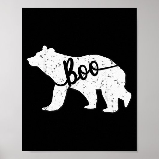 Funny Boo Bear Nickname Matching Shirt  Poster (Voorkant)