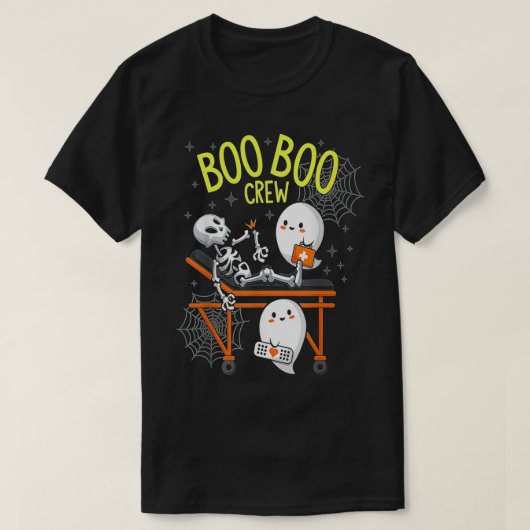 Funny BOO BOO CREW Nurse RN Halloween 2022 T-shirt (Design voorkant)