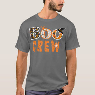 Funny Boo Crew Cute Boo Spooky Teacher Halloween C T-shirt