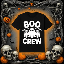 Funny Boo Crew Ghosts with Sunglasses Halloween T-shirt