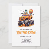Funny Boo Crew Modern Kinder Halloween Party Kaart (Voorkant)