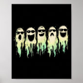 Funny Boo Cute Ghost Halloween Soky Fall Season Vi Poster (Voorkant)