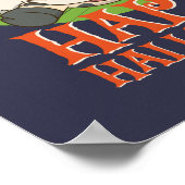 Funny Boo Ghost Baby Koe Moo Happy Halloween Poster (Hoek)