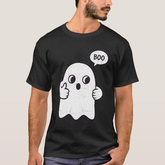 Funny Boo Ghost Halloween Costume T-shirt (Voorkant)