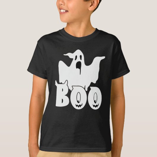 Funny Boo Ghost Halloween T-Shirt (Voorkant)