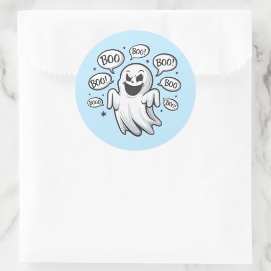 Funny Boo Ghost Sticker Set (Tas)