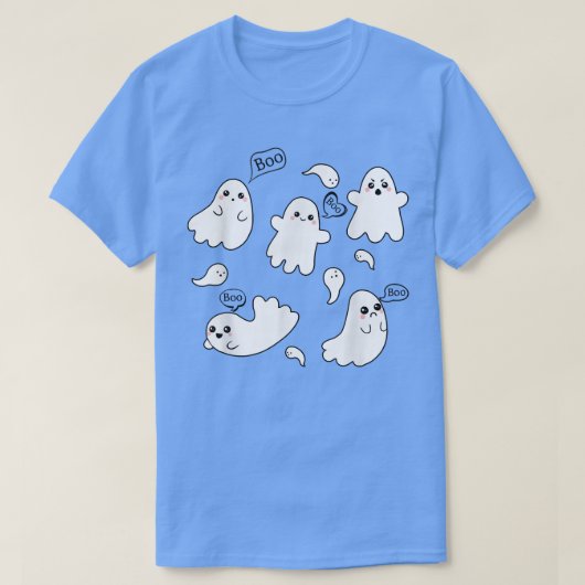 Funny Boo Ghosts, Cute Boo Crew, Groovy Halloween T-shirt (Design voorkant)