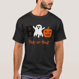 Funny Boo Halloween T-Shirt voor Mannen