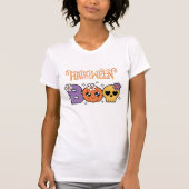 Funny Boo Halloween White &orang T-shirt (Voorkant)