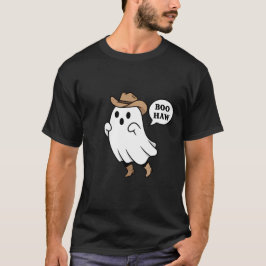 Funny "Boo Haw" Cute Cowboy Ghost Pun T-shirt