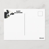 Funny Boo Ik bedoel Moo Koe Moon Halloween Card Briefkaart (Achterkant)