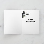 Funny Boo Ik bedoel Moo Koe Moon Halloween Kaart (Binnen)
