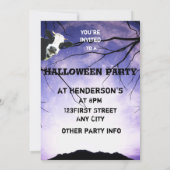 Funny Boo Ik bedoel Moo Koe Moon Halloween Party Kaart (Achterkant)