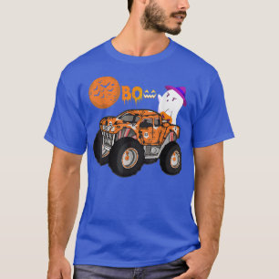 Funny Boo Riding Monster Truck Halloween Costume P T-shirt