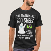 Funny Boo Sheet Ghost en Bat Halloween 2020 Covid T-shirt (Voorkant)