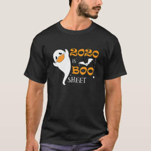 Funny Boo Sheet Ghost Mask Costume Halloween 2020 T-shirt