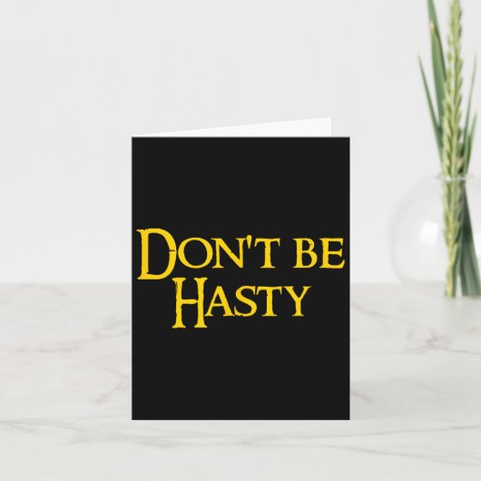Funny Book - Don't Be Hasty  Kaart (Voorkant)