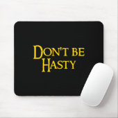 Funny Book - Don't Be Hasty  Muismat (Met muis)