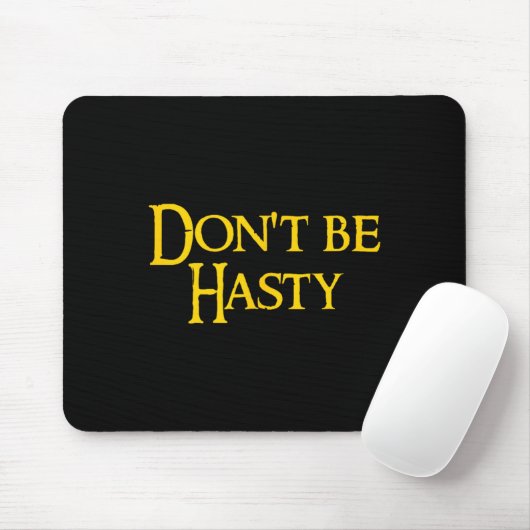 Funny Book - Don't Be Hasty  Muismat (Met muis)