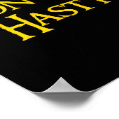 Funny Book - Don't Be Hasty  Poster (Hoek)