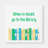 Funny book-liefhebber bibliothecaris magneet (Voorkant)