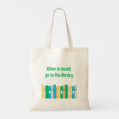 Funny book lover-bibliotheek tote bag (Achterkant)