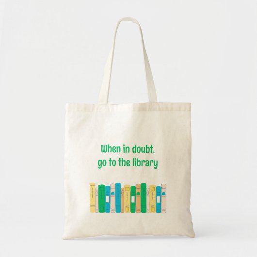 Funny book lover-bibliotheek tote bag (Voorkant)