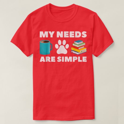 Funny book lover Coffee Dog Book T-Shirt (Design voorkant)