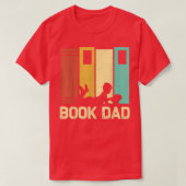 Funny Book Lover Design Dad Mannen Reading Readers T-shirt (Design voorkant)