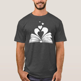 Funny Book Lover Design Mannen Vrouwen Kinder boek T-shirt