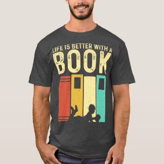 Funny Book Lover Design Mannen Vrouwen Lezen lezer T-shirt