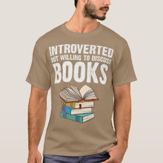 Funny Book Lover Design voor mannen Librarian R T-shirt
