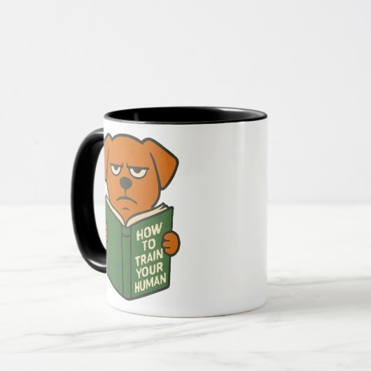 Funny Book Lover Dog Mug Dog Mom Dog Dad Mok (Voorkant links)