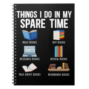 Funny Book Lover Humor Bookworm Reader Notitieboek