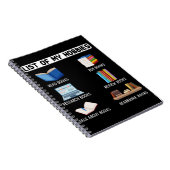 Funny Book Lover Humor Bookworm Reading Notitieboek (Rechterzijde)