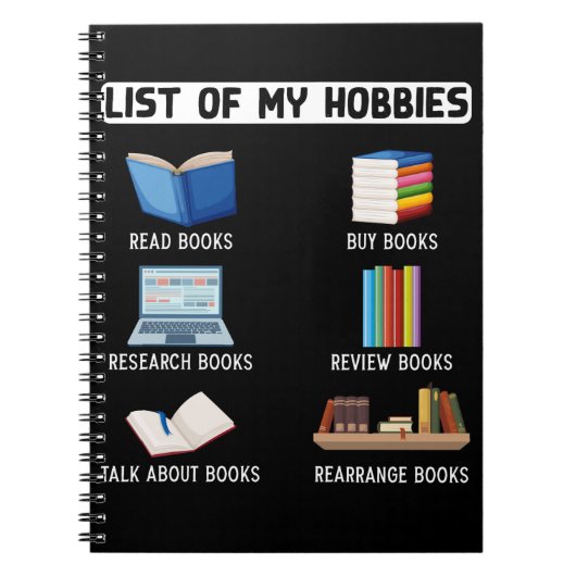 Funny Book Lover Humor Bookworm Reading Notitieboek (Voorkant)