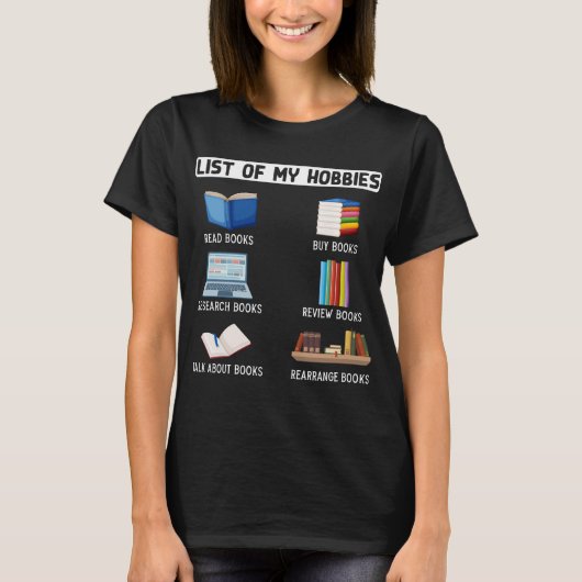 Funny Book Lover Humor Bookworm Reading T-shirt (Voorkant)