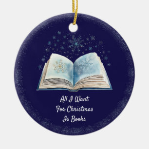 Funny Book Lover Keramisch Ornament