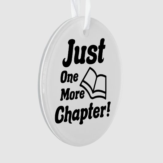 Funny Book Lover Ornament (voorkant)