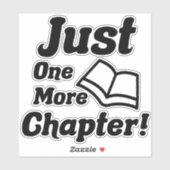 Funny Book Lover Sticker (Vel)