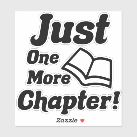 Funny Book Lover Sticker (Vel)