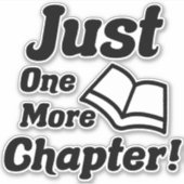 Funny Book Lover Sticker (Voorkant)