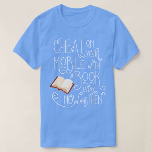 Funny Book Lovers and Bookworm 521 T-shirt (Design voorkant)