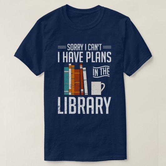 Funny Book Nerd Library Reading Books Librarian T-shirt (Design voorkant)