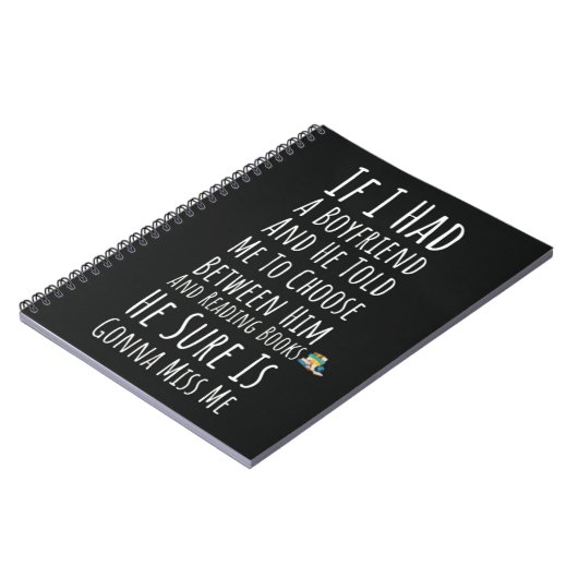 Funny Book Reader For Her Teen Girls Women Reading Notitieboek (Linkerzijde)