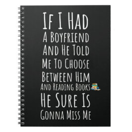 Funny Book Reader For Her Teen Girls Women Reading Notitieboek