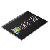 Funny Book Reader Gifts Joke Saying Reading Humor Notitieboek (Linkerzijde)