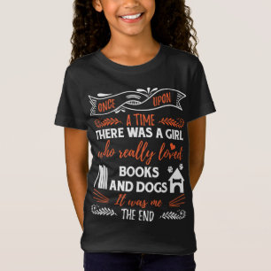 Funny Book Reader Hondenliefhebber Mooi Cute Gift T-shirt