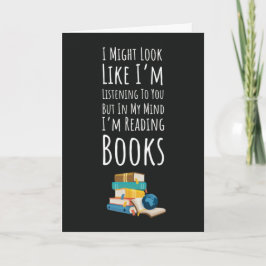Funny Book Reading Cards Humor Reader Kaart
